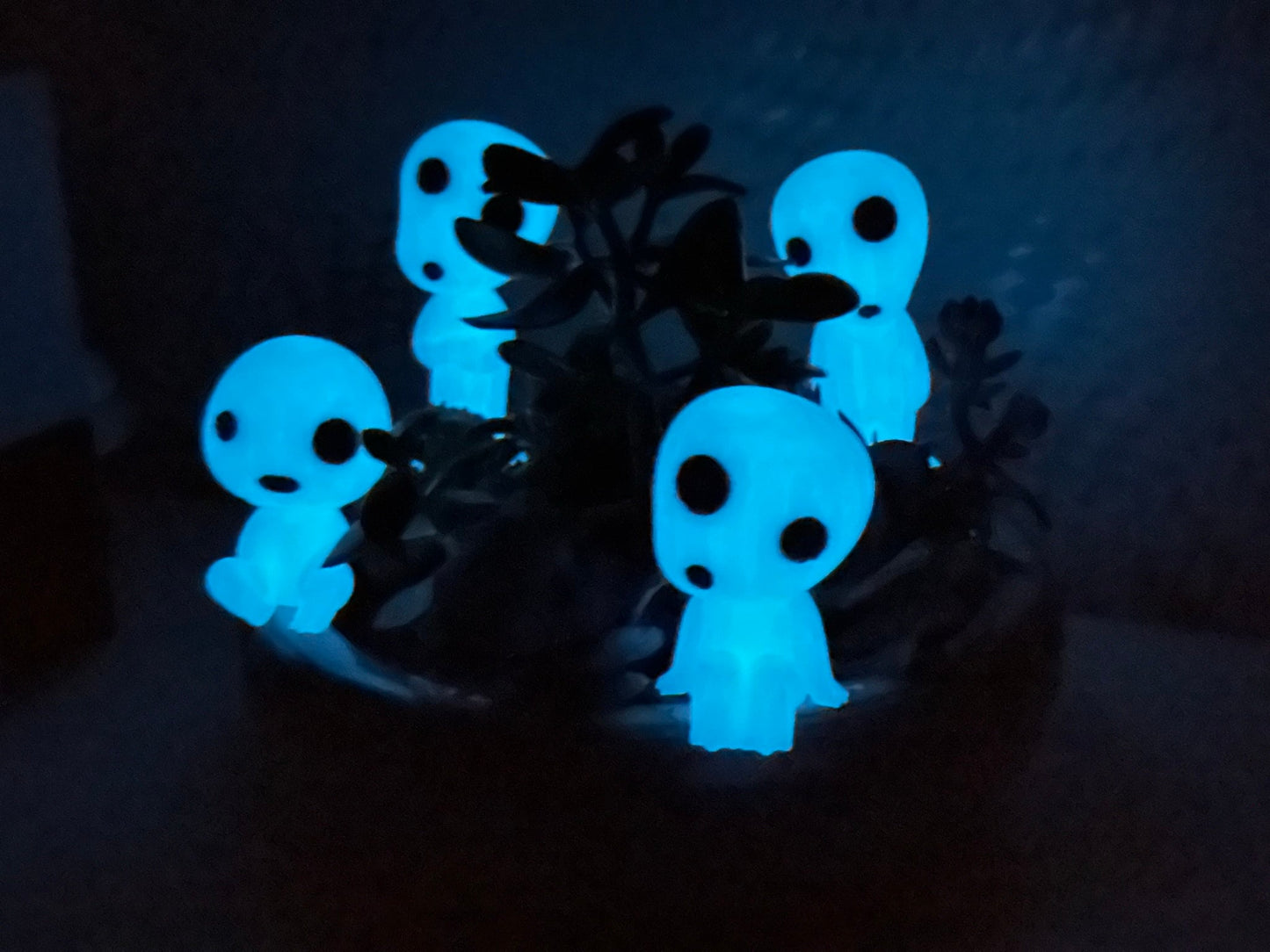 Kodama phosphorescent ghibli princesse mononoké décoration plantes