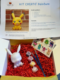 Kit créatif de peinture Pikachu à personnaliser, colorier ou peindre