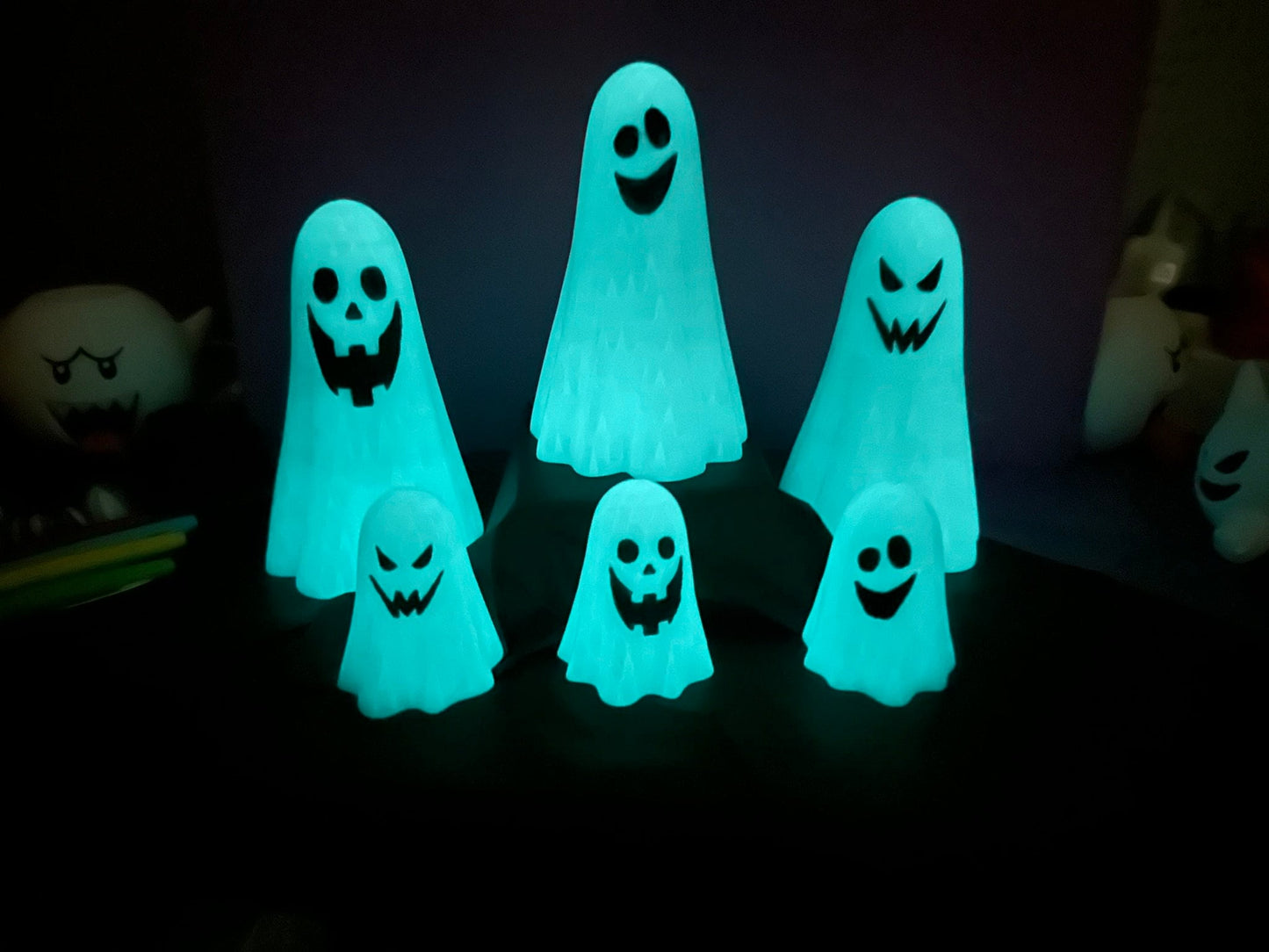 Fantômes phosphorescents blanc - Ghosts Halloween