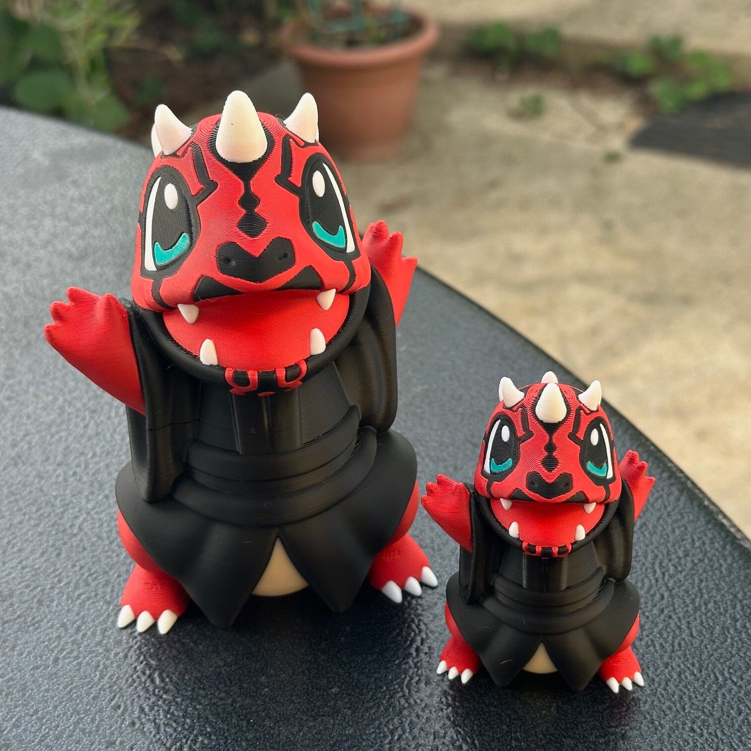 Figurine Salamèche version Darkmaul : L'alliance incandescente du monde Pokémon