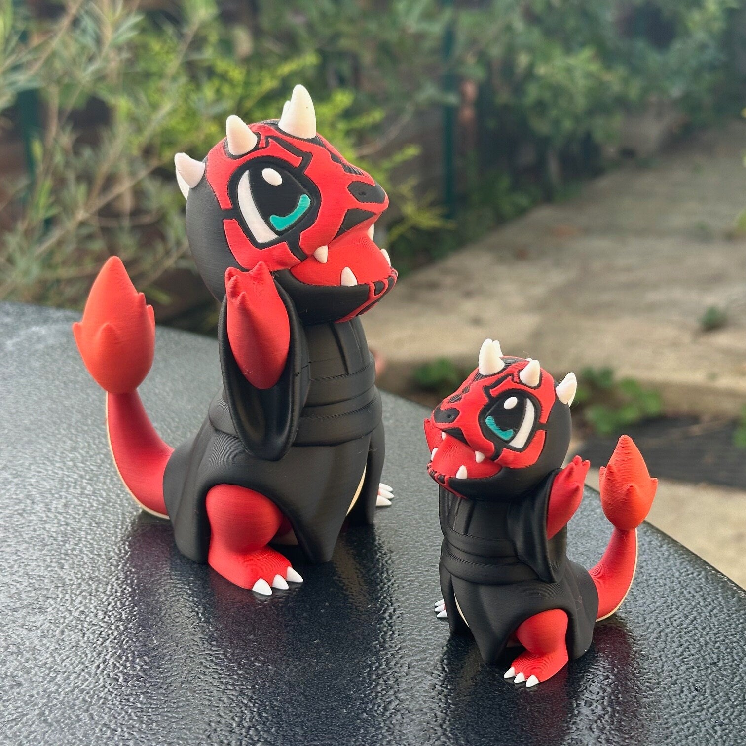 Figurine Salamèche version Darkmaul : L'alliance incandescente du monde Pokémon