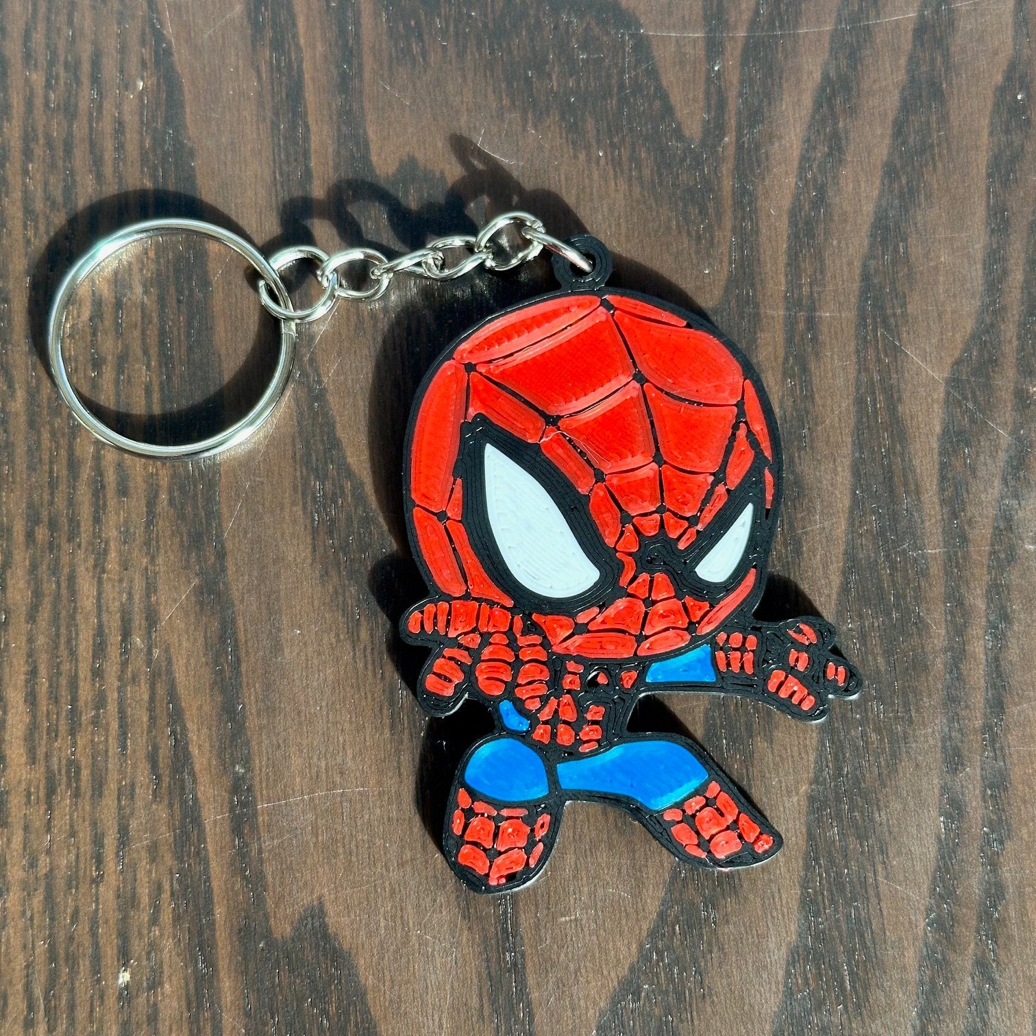 Porte-clés Spider-Man double face, keychain Marvel Avengers