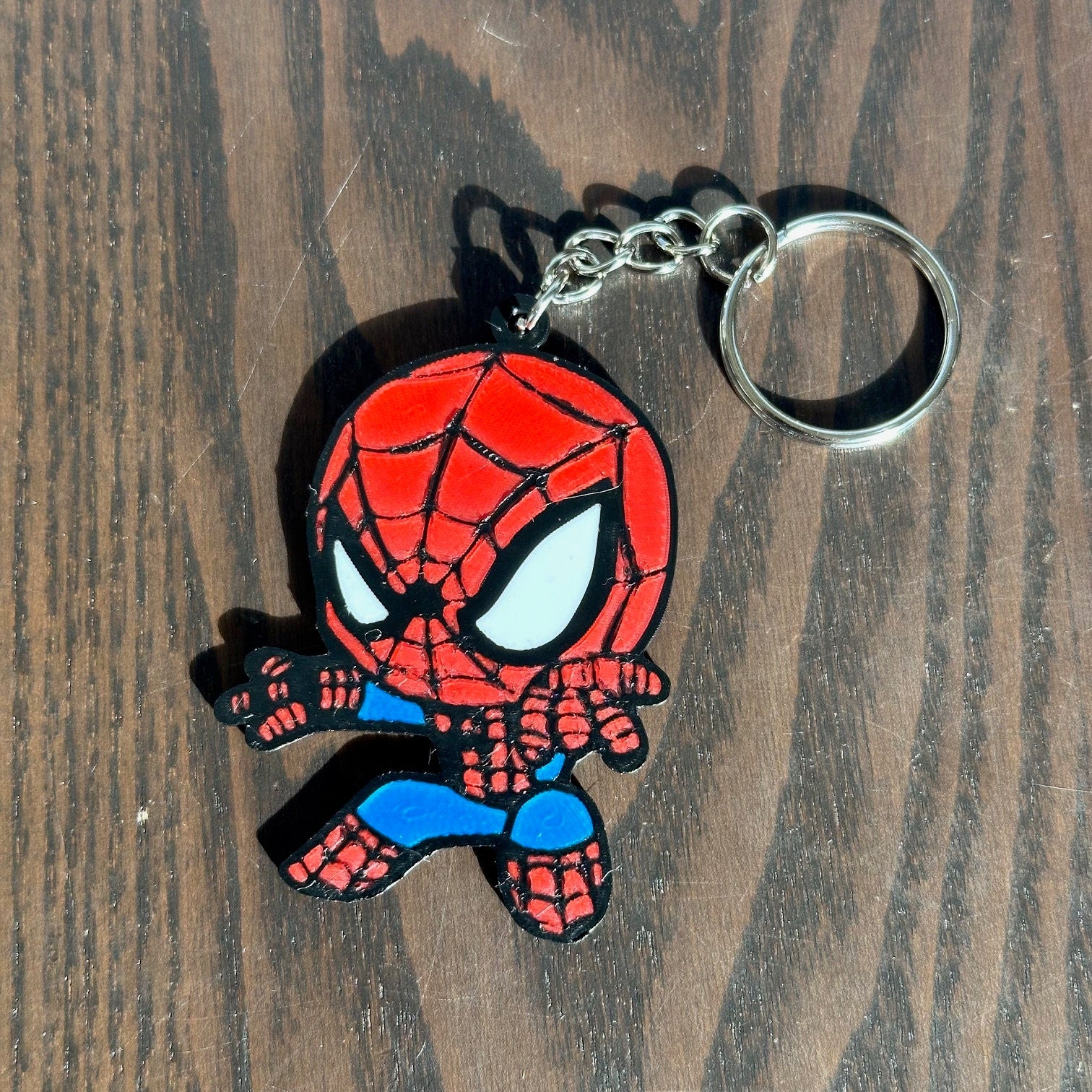 Porte-clés Spider-Man double face, keychain Marvel Avengers