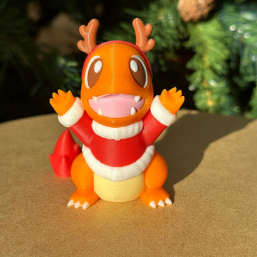 Figurine Pokémon Salamèche Édition Noël - Charmander