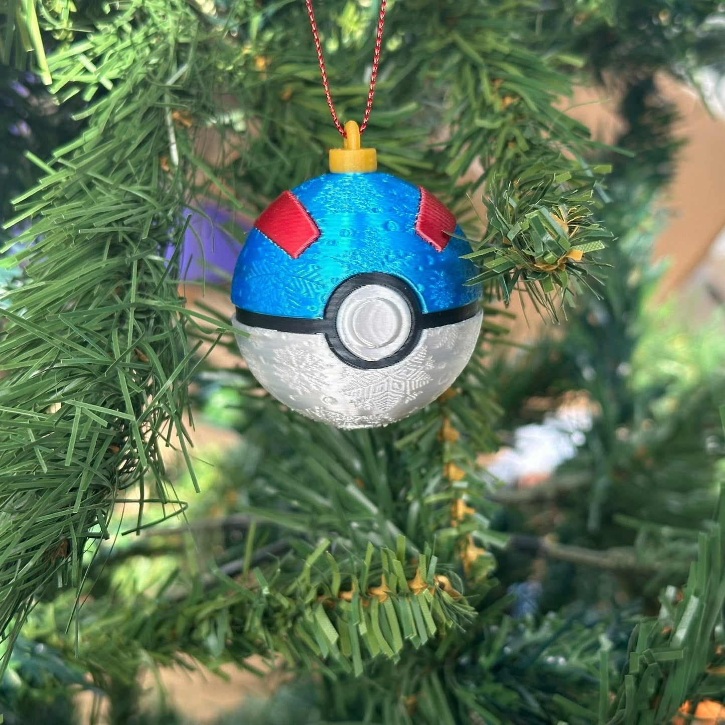 Boules de Noël Pokeball, décorations pour le sapin Pokémon