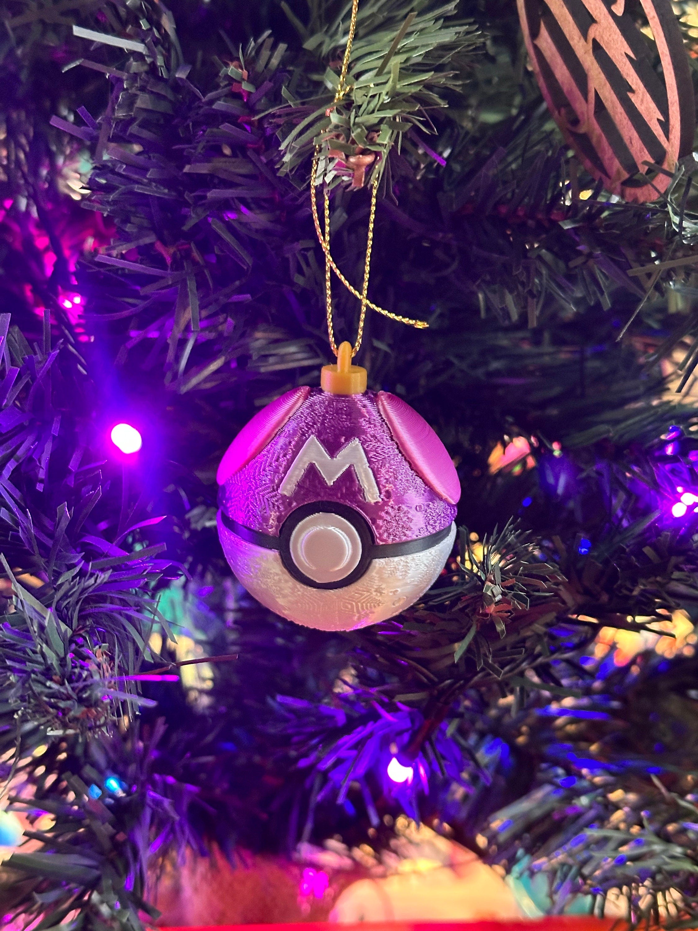 Boules de Noël Pokeball, décorations pour le sapin Pokémon