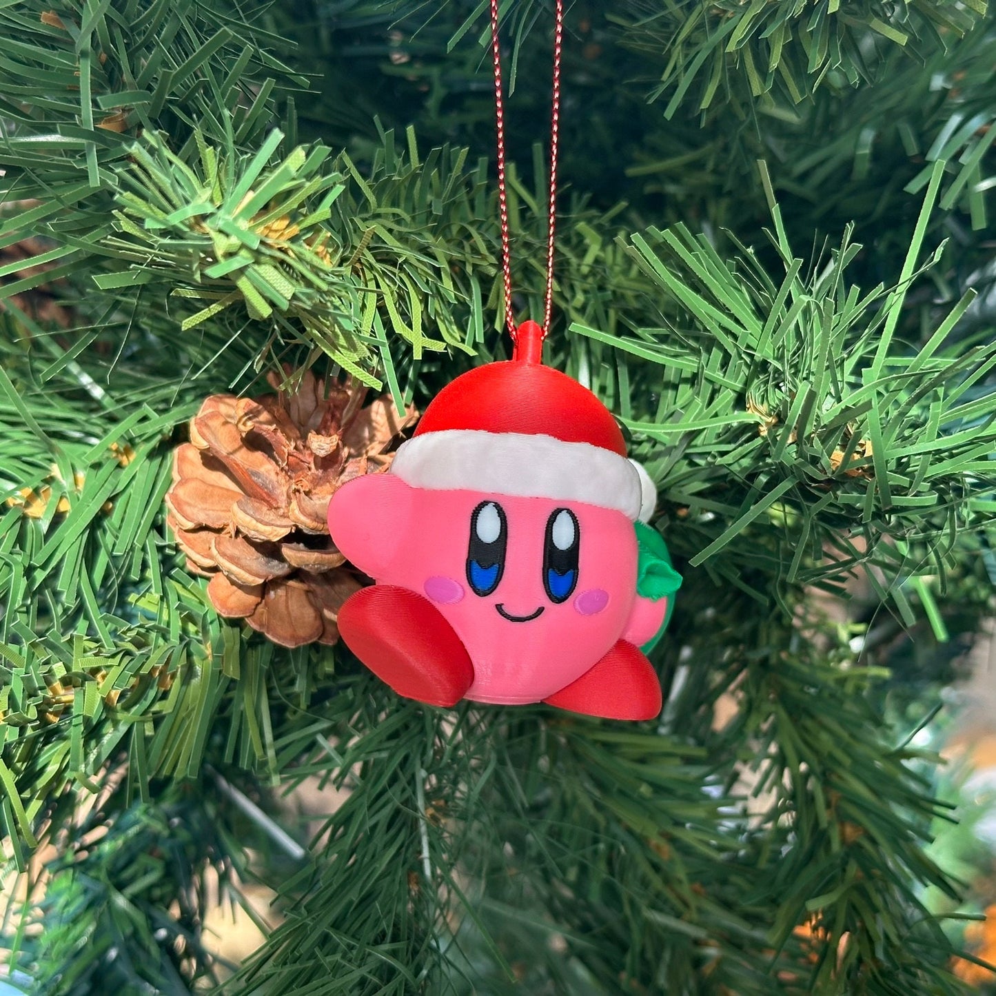 Boule de Noël Kirby, décoration de sapin de Noël Kirby