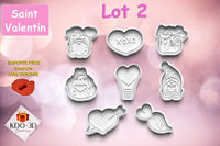 Emporte-pièces Saint valentin - Cookie cutter valentine's day Pack 3