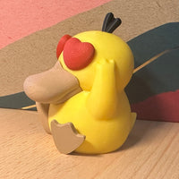 Figurine Psykokwak d'amour, cadeau Pokémon parfait pour la Saint-Valentin ! Valentine Psyduck