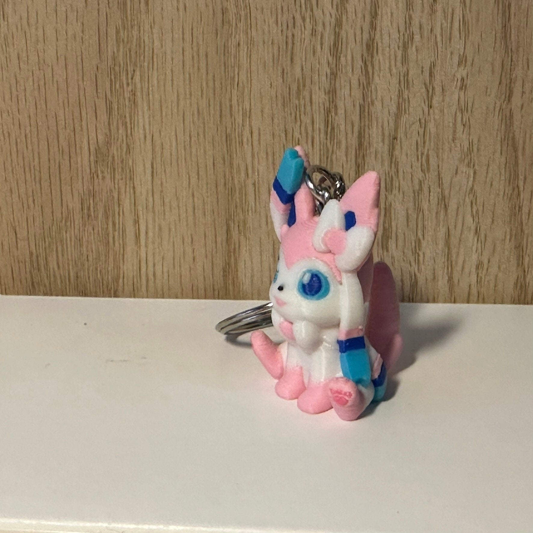 Porte-clés 3D Nymphali Pokémon, Pokémon Sylveon Keychain