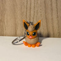 Porte-clés 3D Pyroli Pokémon, Pokémon Flareon Keychain