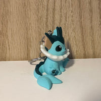 Porte-clés 3D Aquali Pokémon, Pokémon Vaporeon Keychain