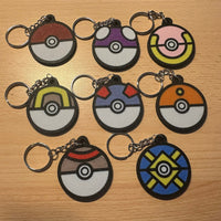 Porte-clés Pokéball, pokemon pokeball Keychain