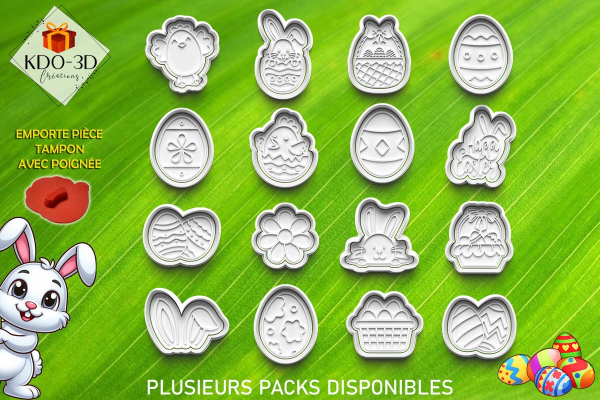 Emporte-pièces spécial fête de Pâques - Pack 1