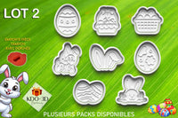 Emporte-pièces spécial fête de Pâques - Pack 1