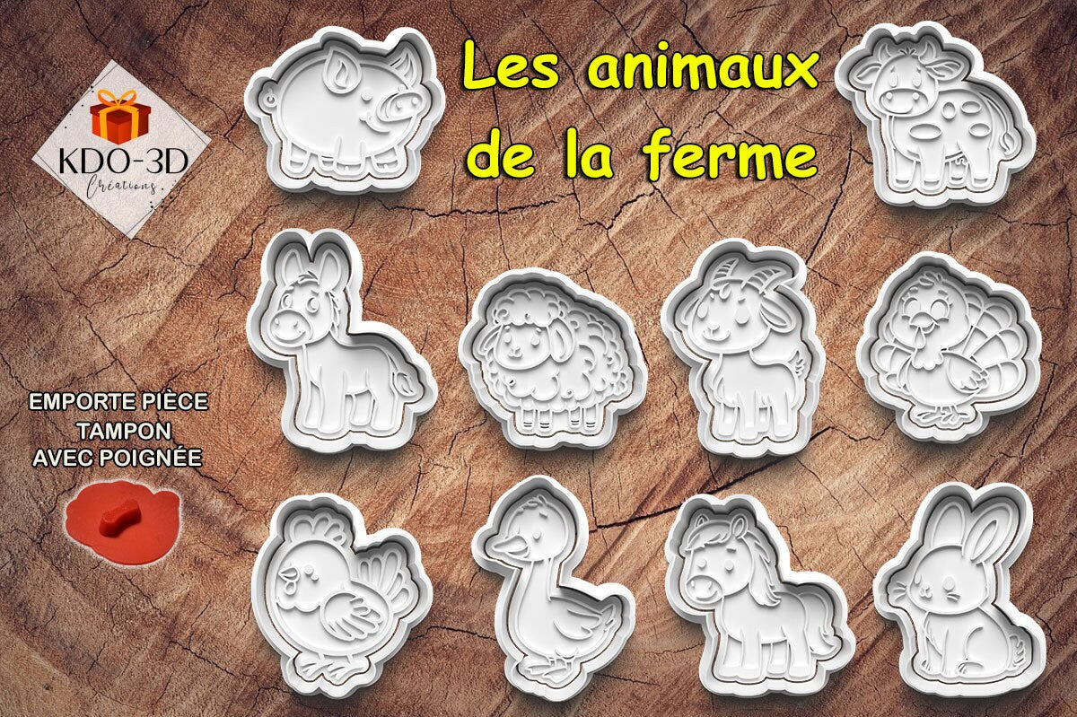 Emporte-pièces Animaux de la ferme