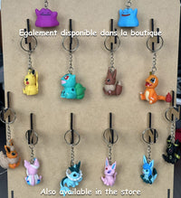 Porte-clés 3D Givrali Pokémon, Pokémon Glaceon Keychain