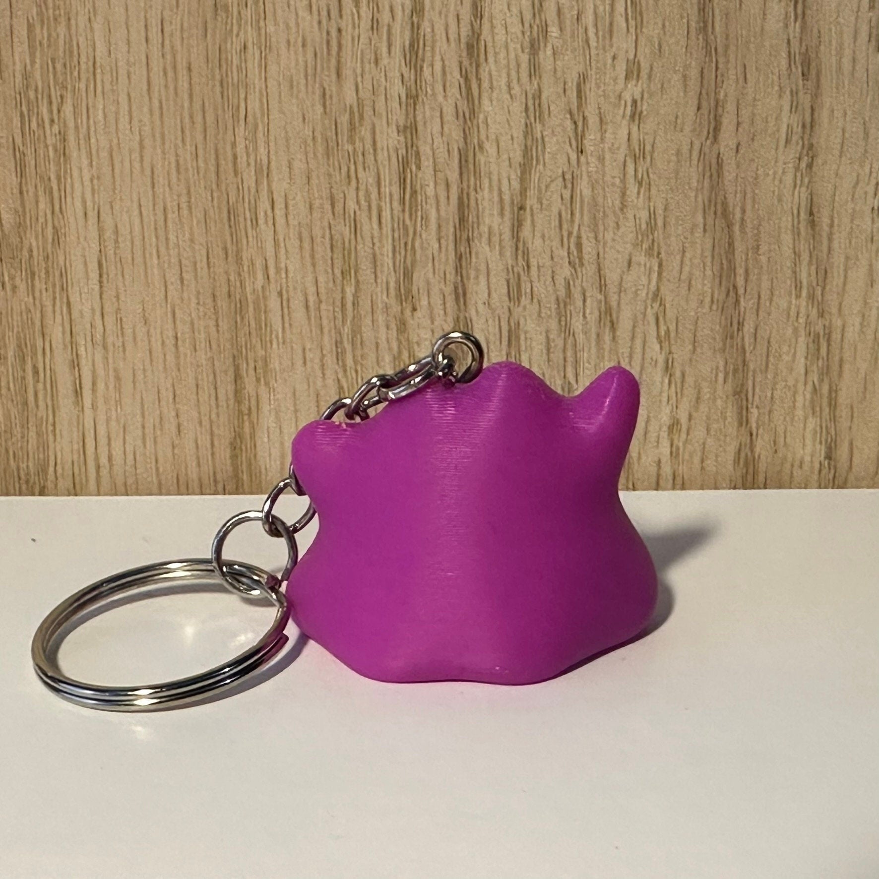 Porte-clés 3D Métamorph Pokémon, Pokémon Ditto Keychain