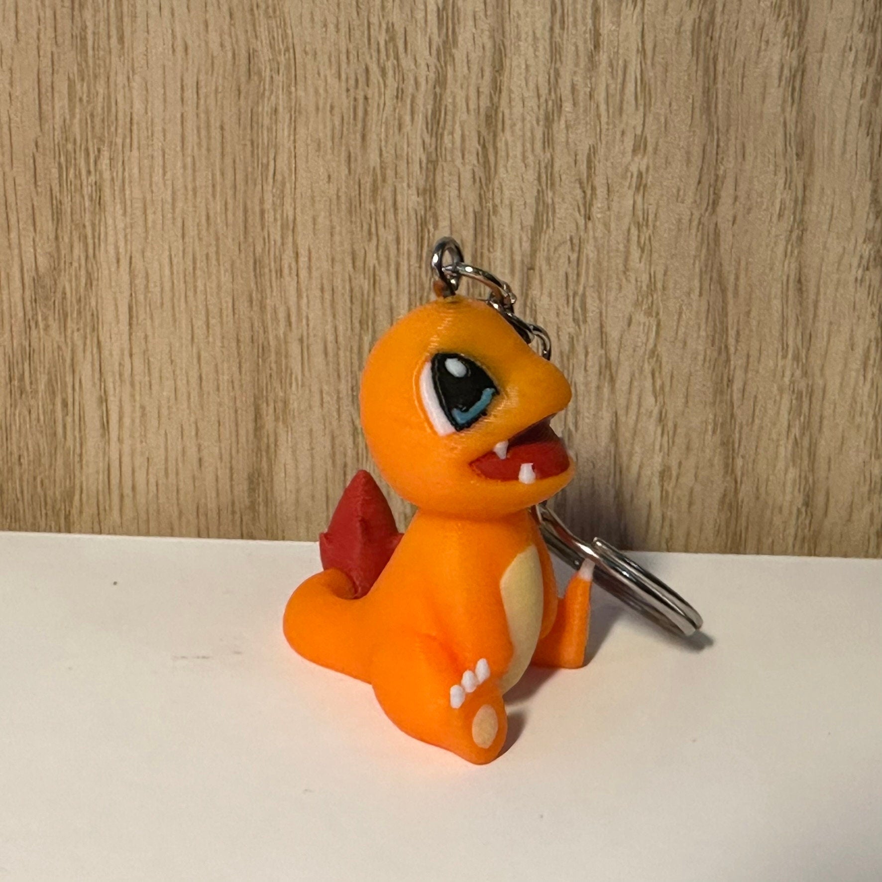 Porte-clés 3D Salamèche Pokémon, Pokémon Charmander Keychain