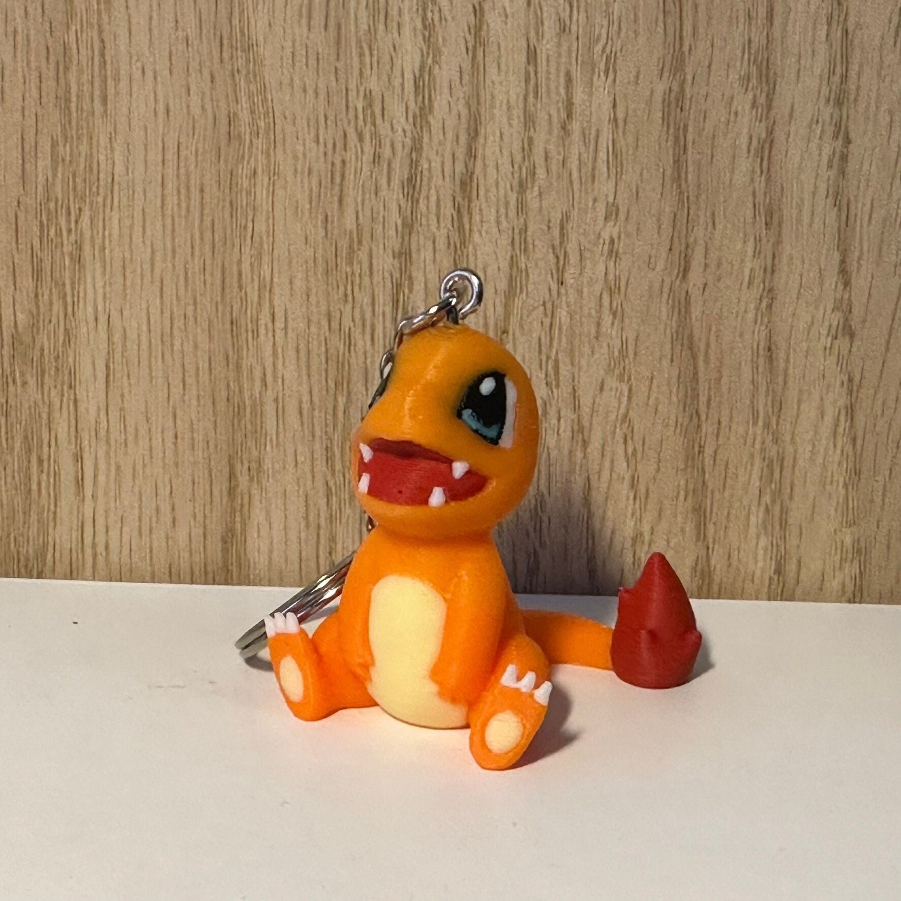 Porte-clés 3D Salamèche Pokémon, Pokémon Charmander Keychain