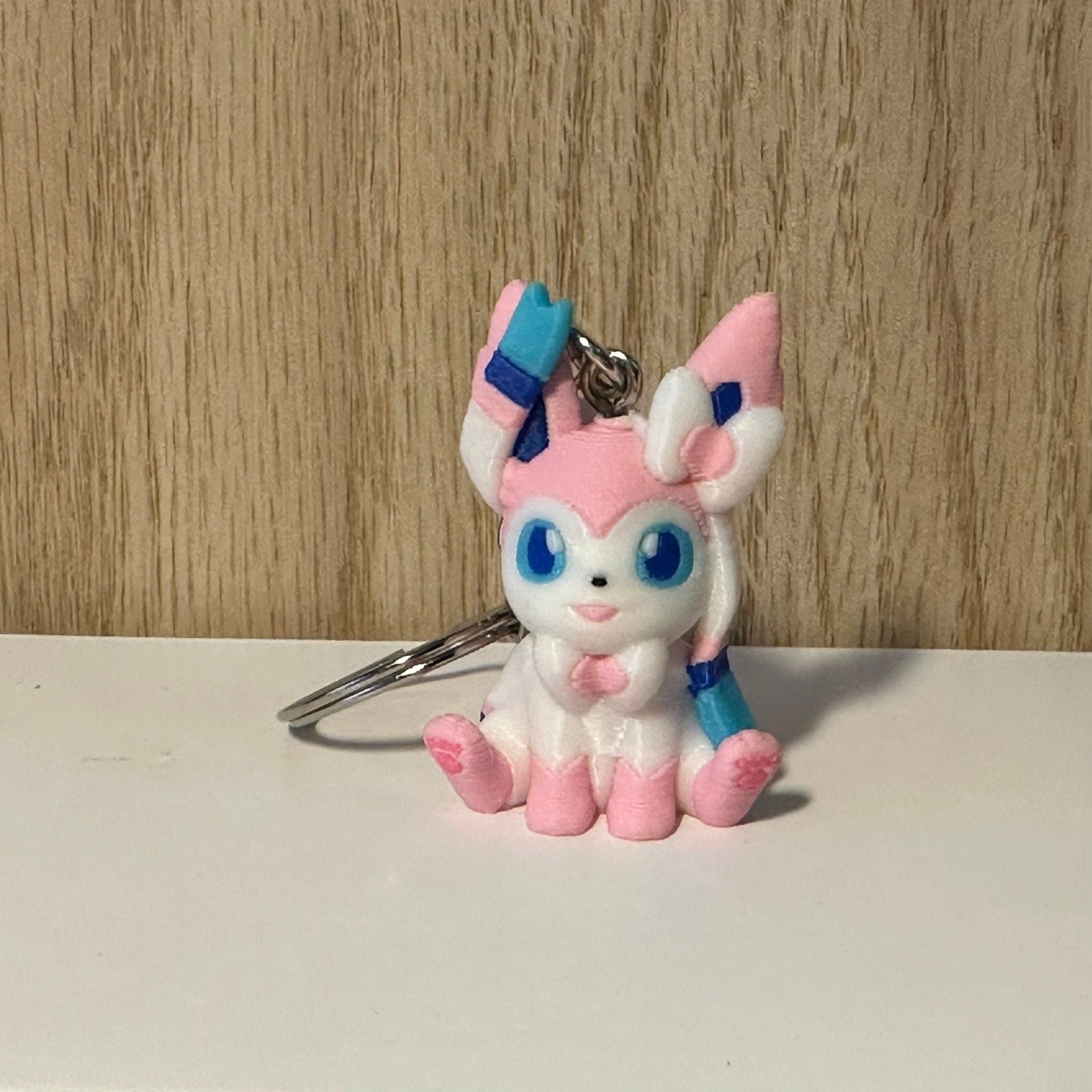 Porte-clés 3D Nymphali Pokémon, Pokémon Sylveon Keychain