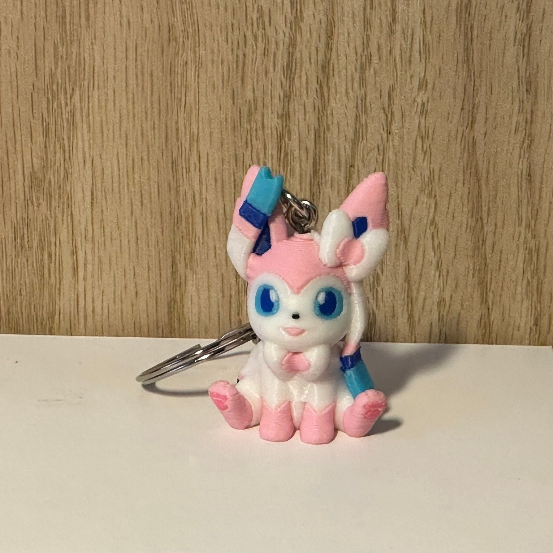 Porte-clés 3D Nymphali Pokémon, Pokémon Sylveon Keychain