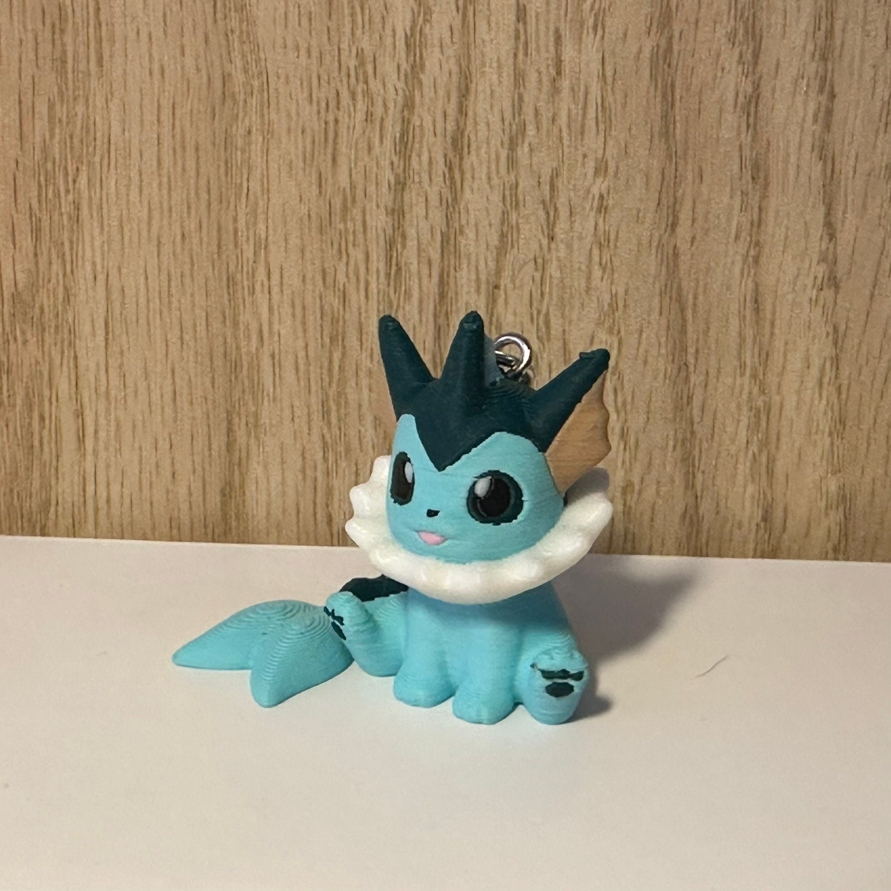 Porte-clés 3D Aquali Pokémon, Pokémon Vaporeon Keychain