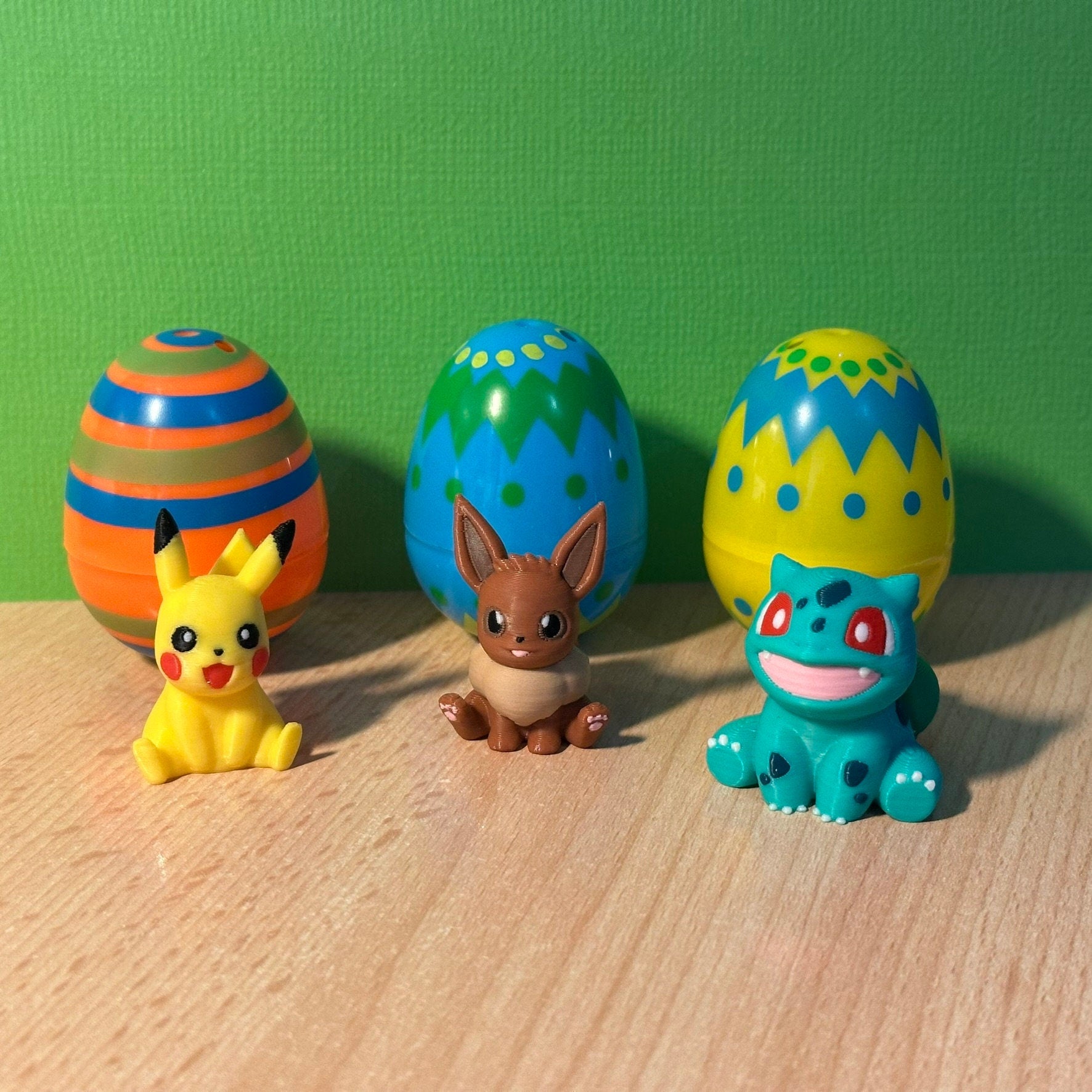 Oeufs de Pâques Mini figurines Pokémon : Pikachu, Bulbizarre, Evoli et ses évolutions