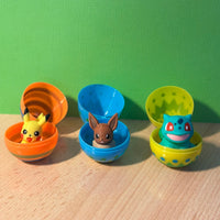 Oeufs de Pâques Mini figurines Pokémon : Pikachu, Bulbizarre, Evoli et ses évolutions