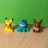 Oeufs de Pâques Mini figurines Pokémon : Pikachu, Bulbizarre, Evoli et ses évolutions