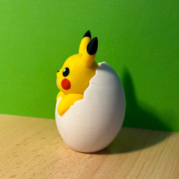 Figurine Pikachu dans son oeuf (de Pâques) - Édition Spéciale Pokémon