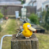 Porte-clés 3D Psykokwak Pokémon, Pokémon Psyduck Keychain