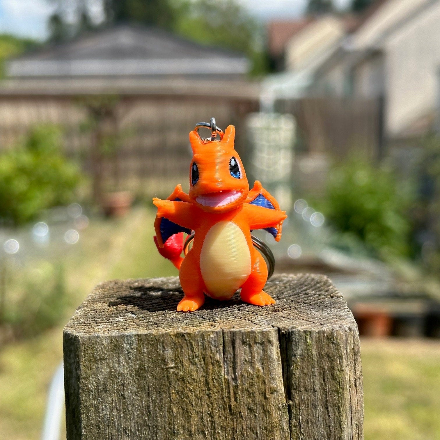 Porte-clés 3D dracaufeu Pokémon, Pokémon Charizard Keychain