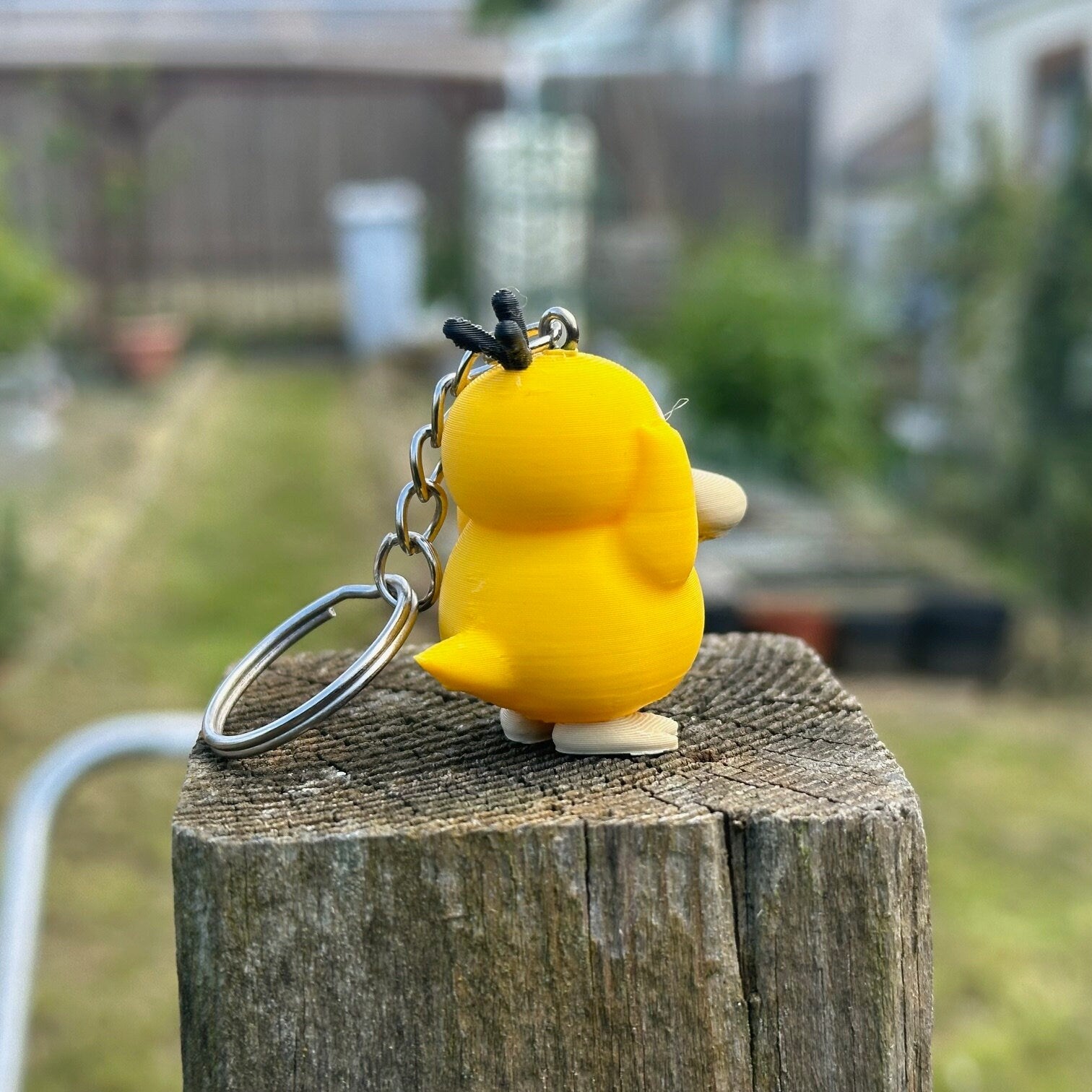 Porte-clés 3D Psykokwak Pokémon, Pokémon Psyduck Keychain