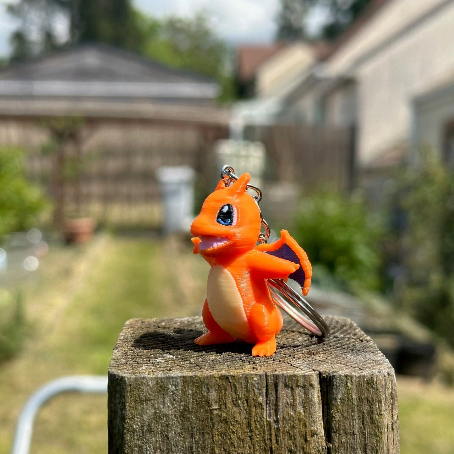 Porte-clés 3D dracaufeu Pokémon, Pokémon Charizard Keychain