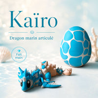 Kaïro  - Dragon Marin articulé | Figurine Dragon