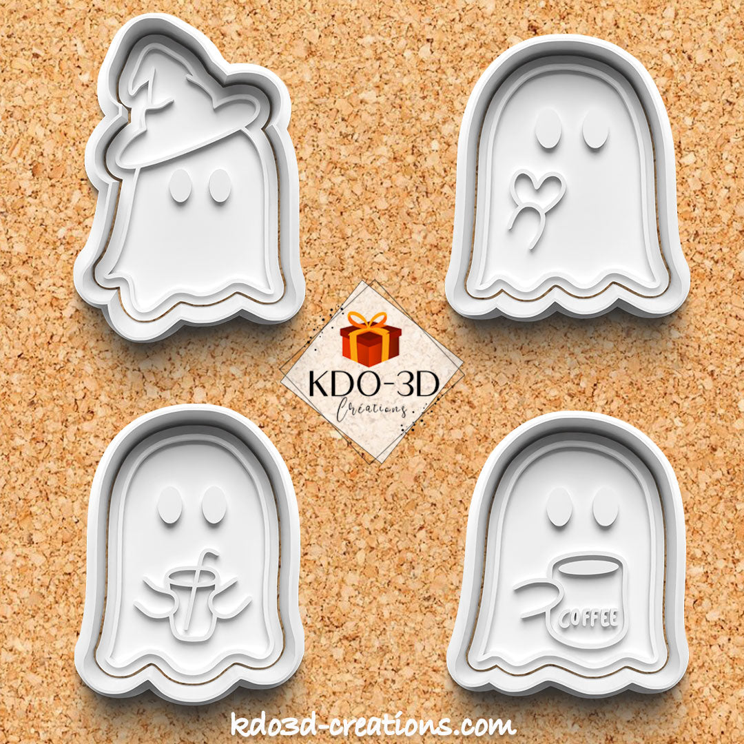 Adorable Ghost Halloween Cookie Cutters