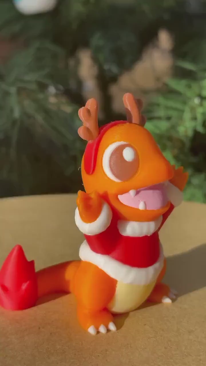 Figurine Pokémon Salamèche Édition Noël - Charmander