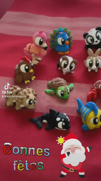 Calendrier de l’Avent Minimals – 24 mini animaux flexibles 3D à collectionner